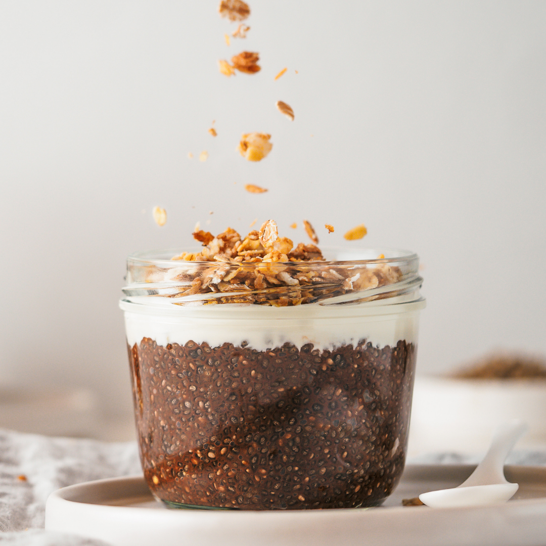 CHOCOLATE PUDDING WITH VOLCANO HONEY: WILD SUNFLOWER BLOSSOM