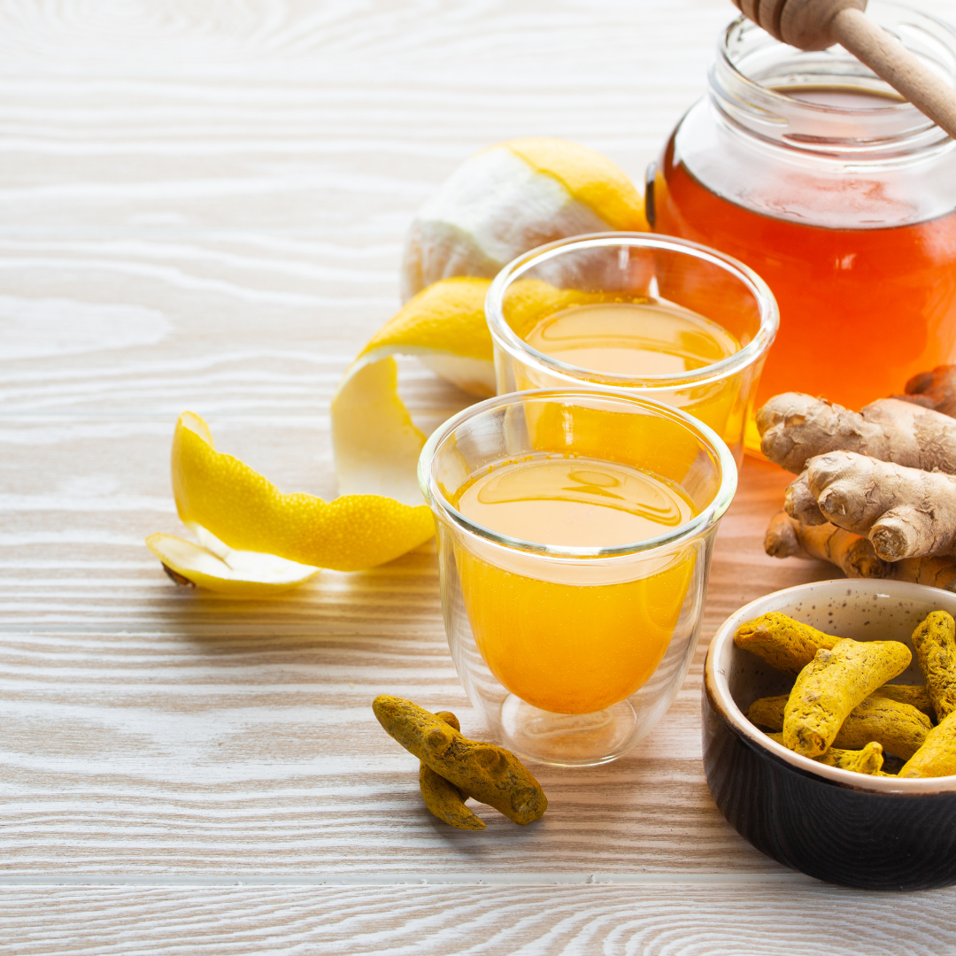 ANTIOXIDANT GINGER SHOT WITH DESERT HONEY: KINDEYWOOD BLOSSOM & HONEYCOMB