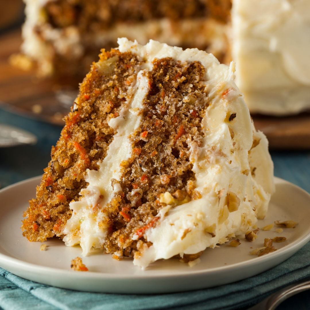 CARROT CAKE WITH DESERT HONEY: MESQUITE BLOSSOM