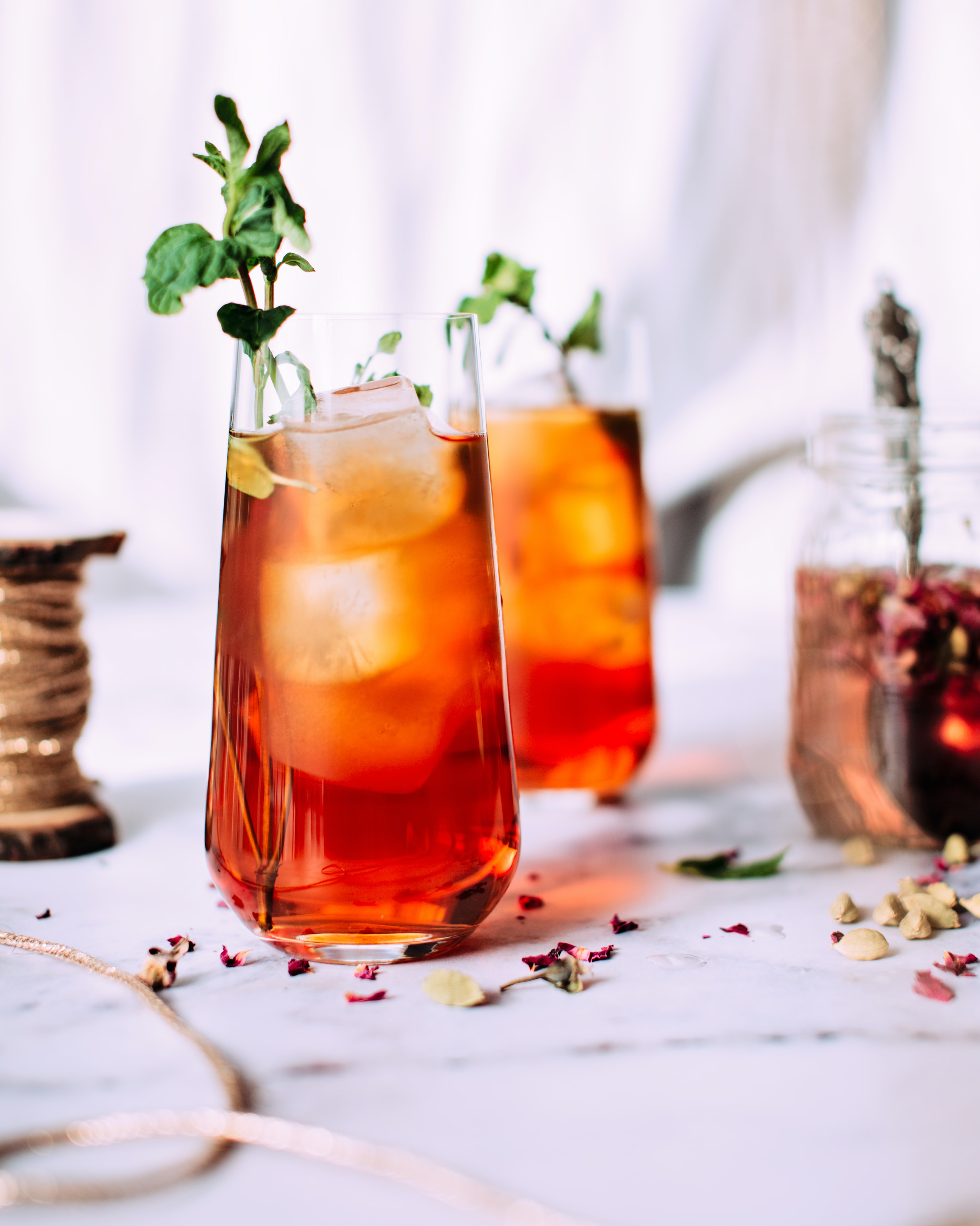 Bebida refrescante de naranja y miel