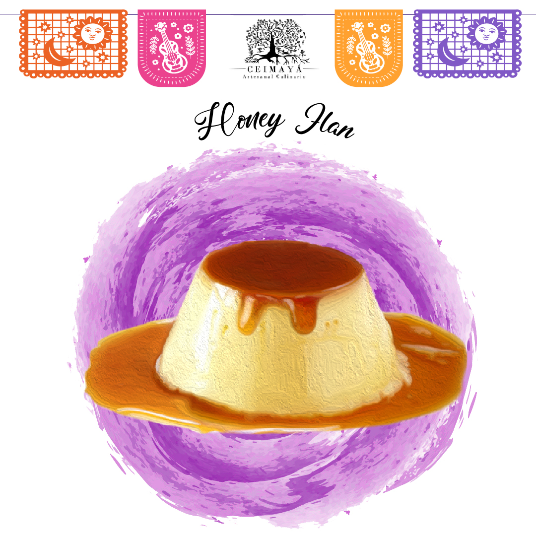 Honey flan