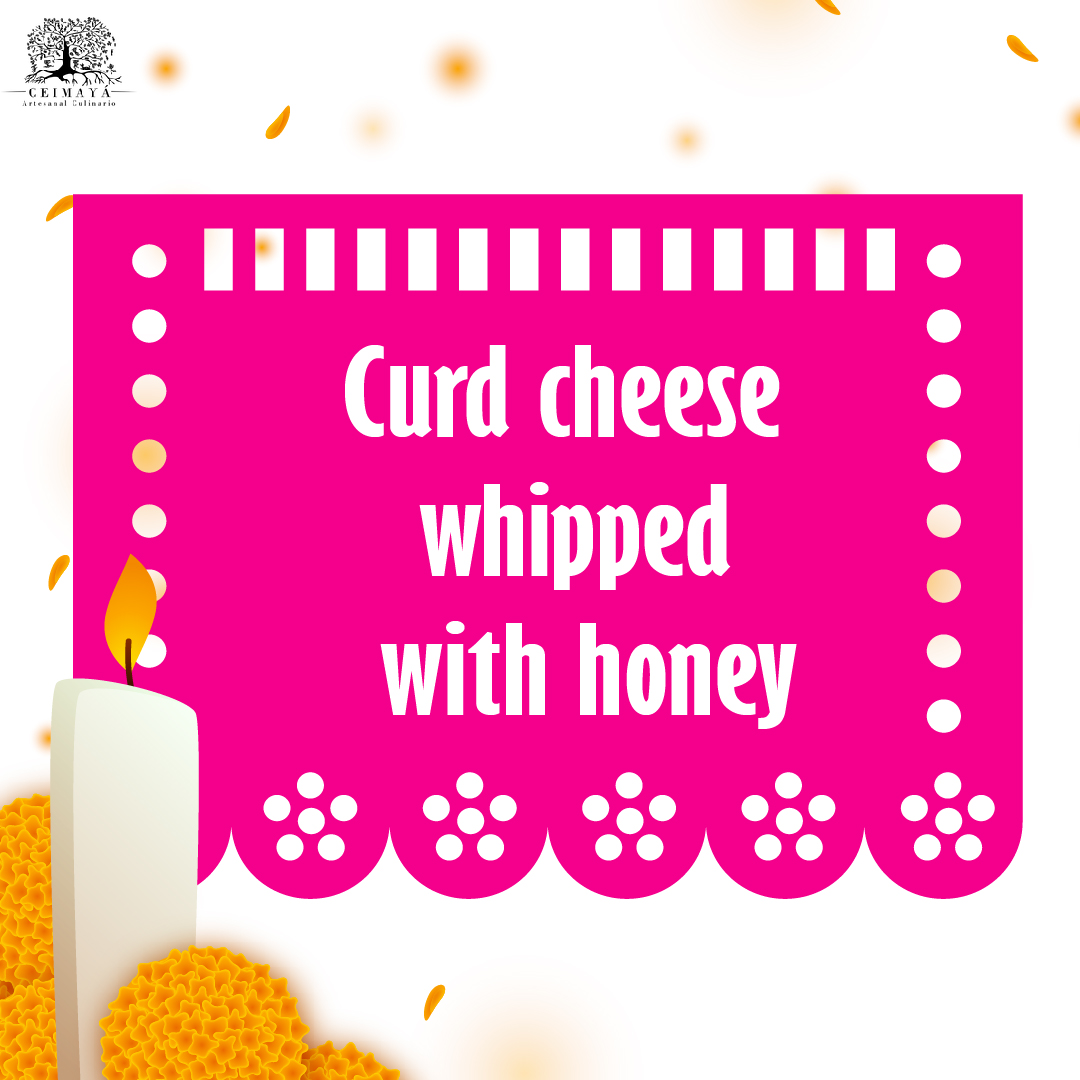 Curd cheese whipped with honey