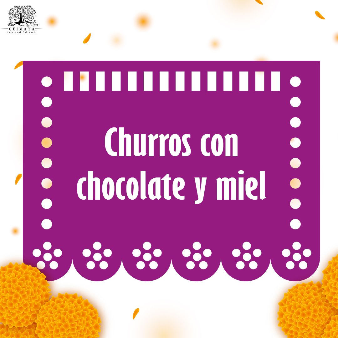 CHURROS CON CHOCOLATE Y MIEL