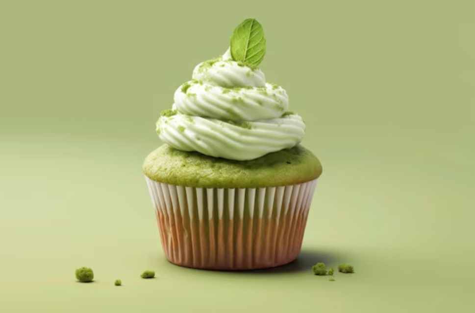 CUPCAKE DE MATCHA CON MIEL