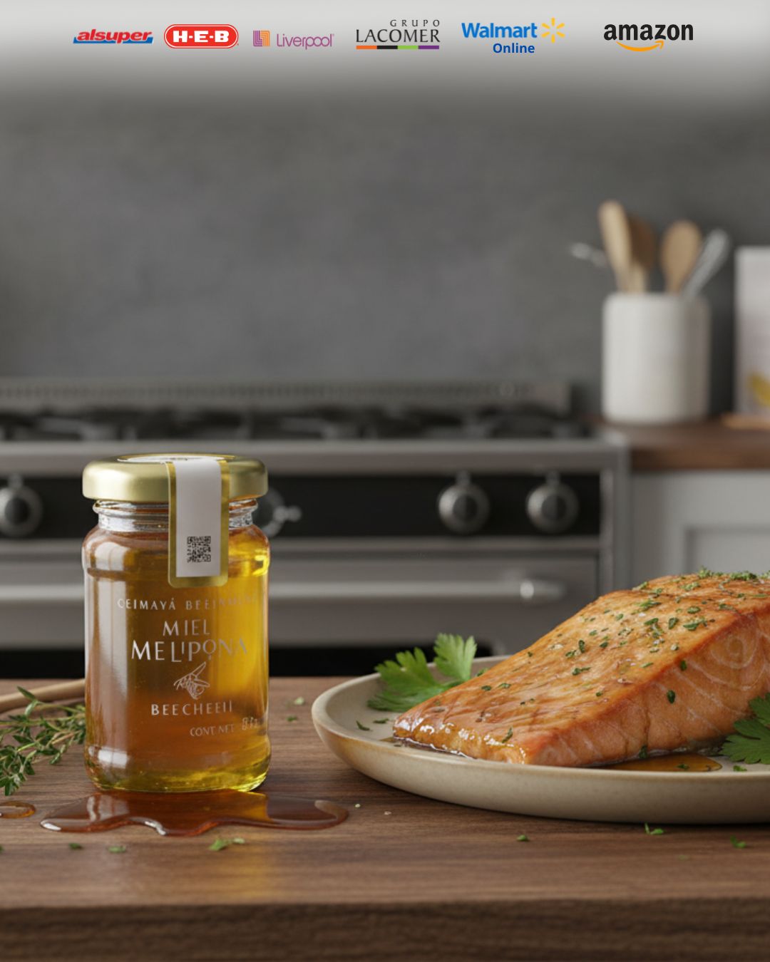 Salmón Glaseado con Miel Melipona: Una Delicia Exótica para tu Paladar