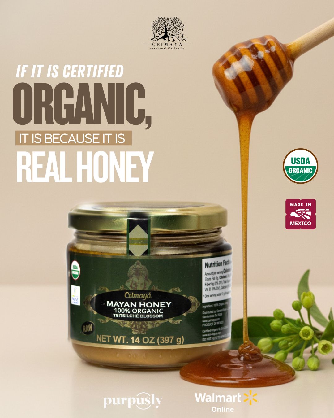 Ceimayá: True Honey, Just as the Bees Made It
